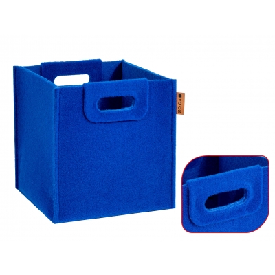 Pojemnik filcowy kosz organizer pudełko do szafy niebieski