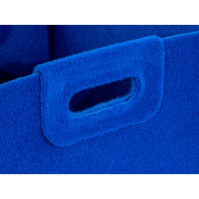 Pojemnik filcowy kosz organizer pudełko na zabawki niebieski